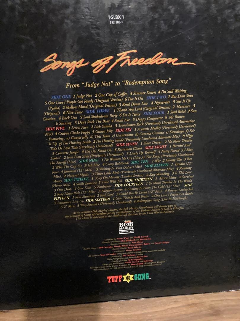 洋楽 Bob Marley 8LP songs of freedom box 1992