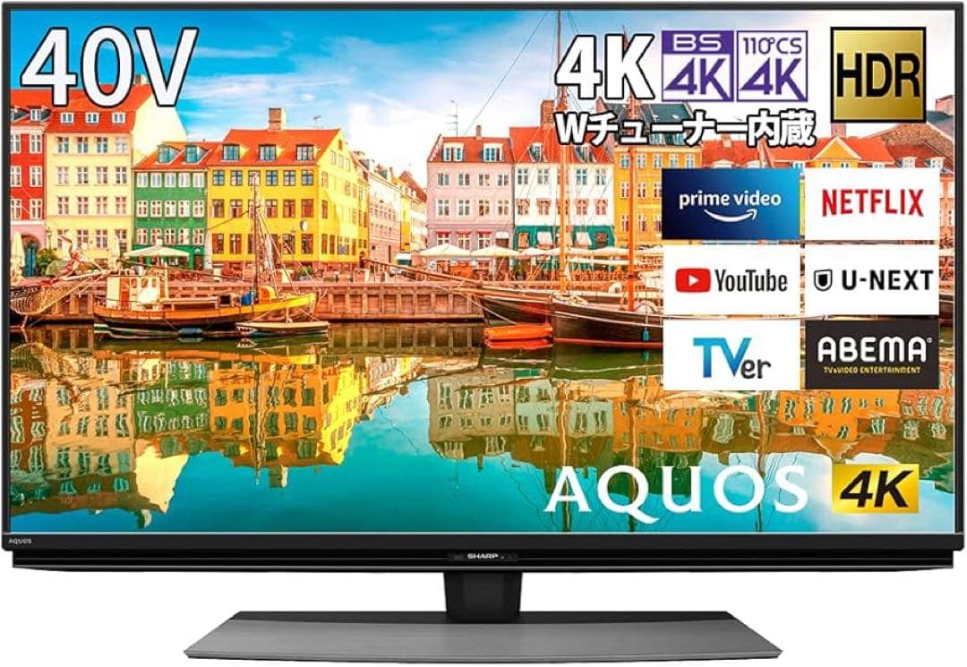 【美品】40型 4K SHARP AQUOS 4T-C40CL1 2021年製