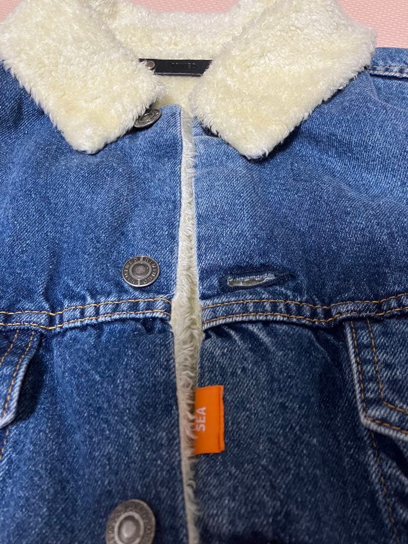 MINEDENIM WIND AND SEA ボア デニム ジャケット