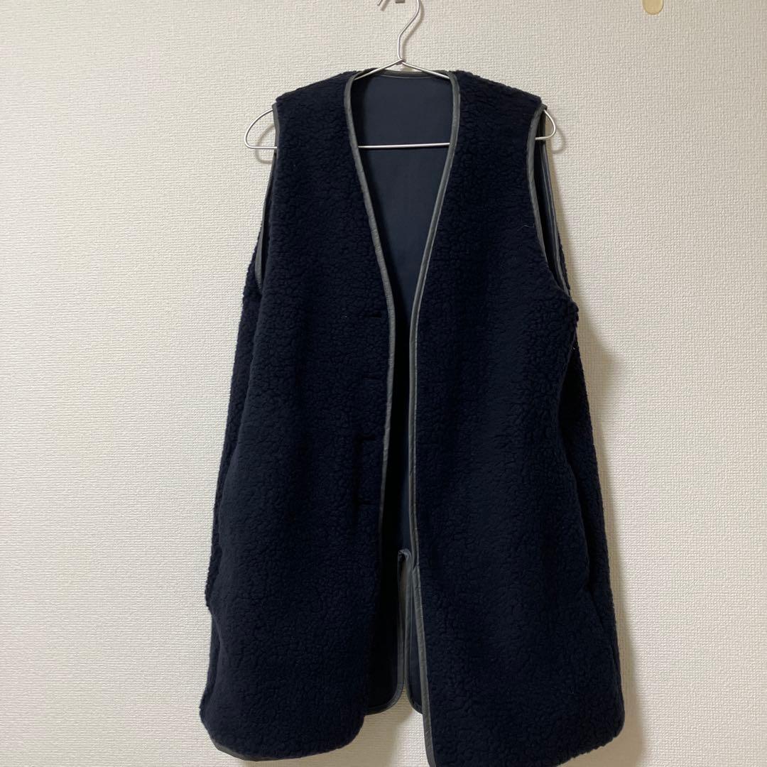 toujoursリバーシブルボアベスト size 1