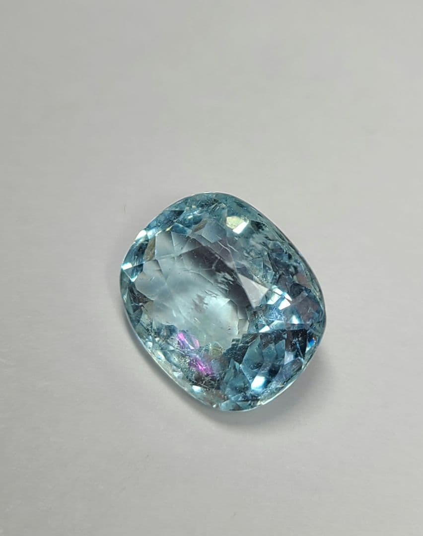 美しい海のレインボー★非加熱アクアマリンレインボーInk入り★