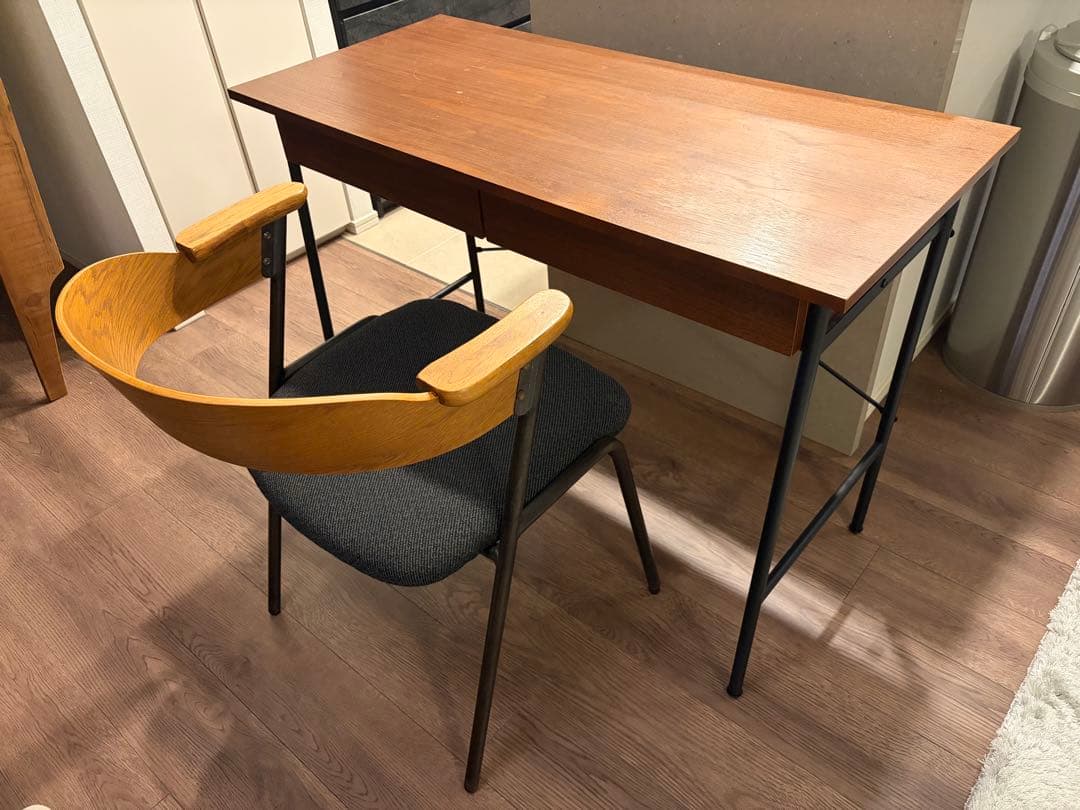 anthem デスク 引き出し付き ウォールナット材