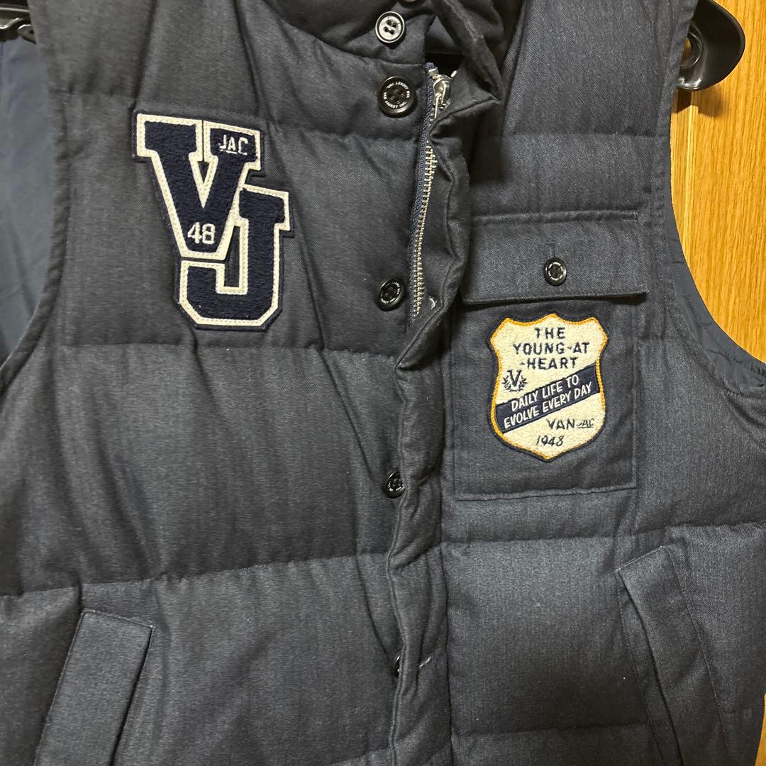 VAN JAC ネイビー ダウンベスト