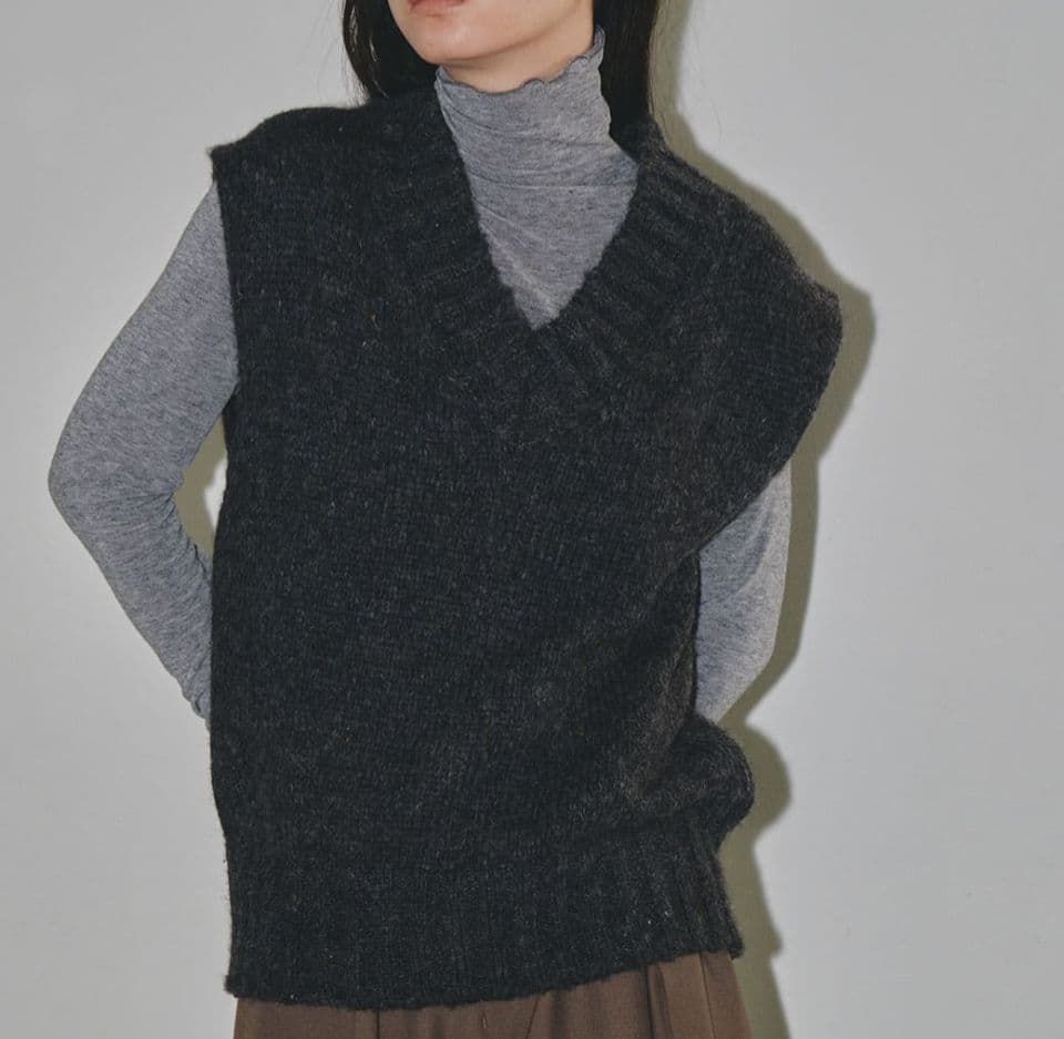 TODAYFUL　モールヤーンニットベスト