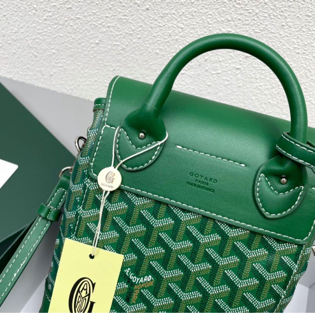 か*ん様 GOYARD ゴヤール ミニトートバッグ ショルダー付き グリーン