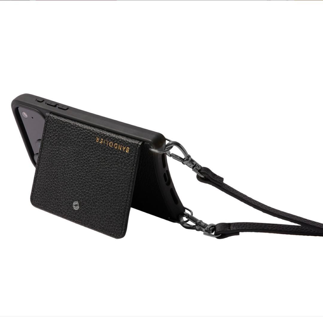 BANDOLIER iPhone17ProMax ケース＆ストラップ 黒