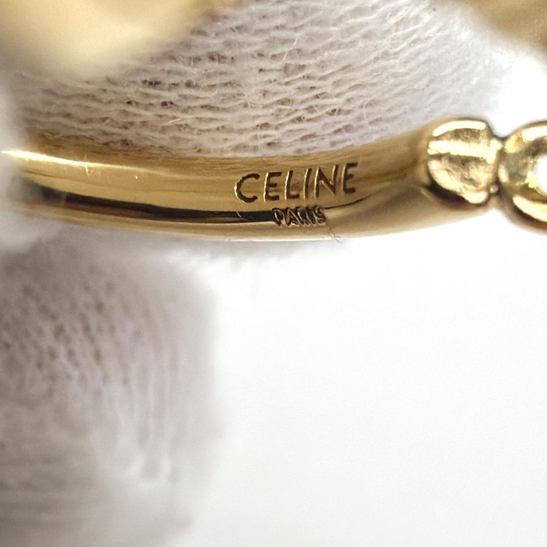 CELINE セリーヌ フープピアス ノット 片耳 FCA2202 ゴールド