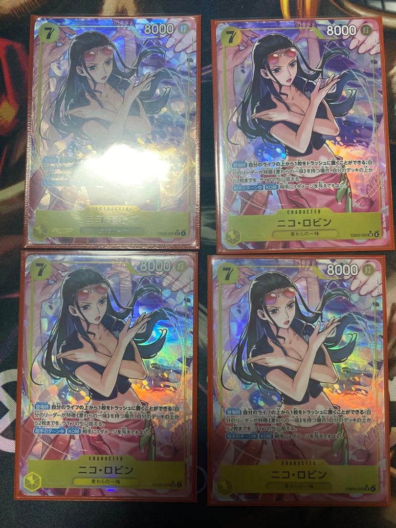 ニコ・ロビン SRパラレル　4枚セット
