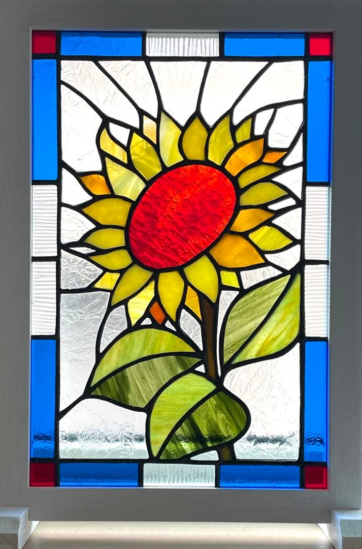 ステンドグラスパネル【向日葵】