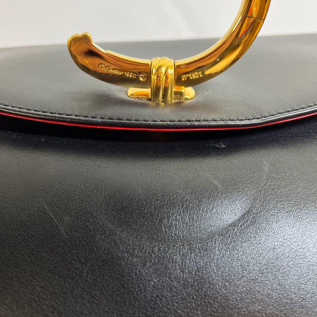 Cartier カルティエ パンテール セカンドバッグ クラッチバッグ ブラック