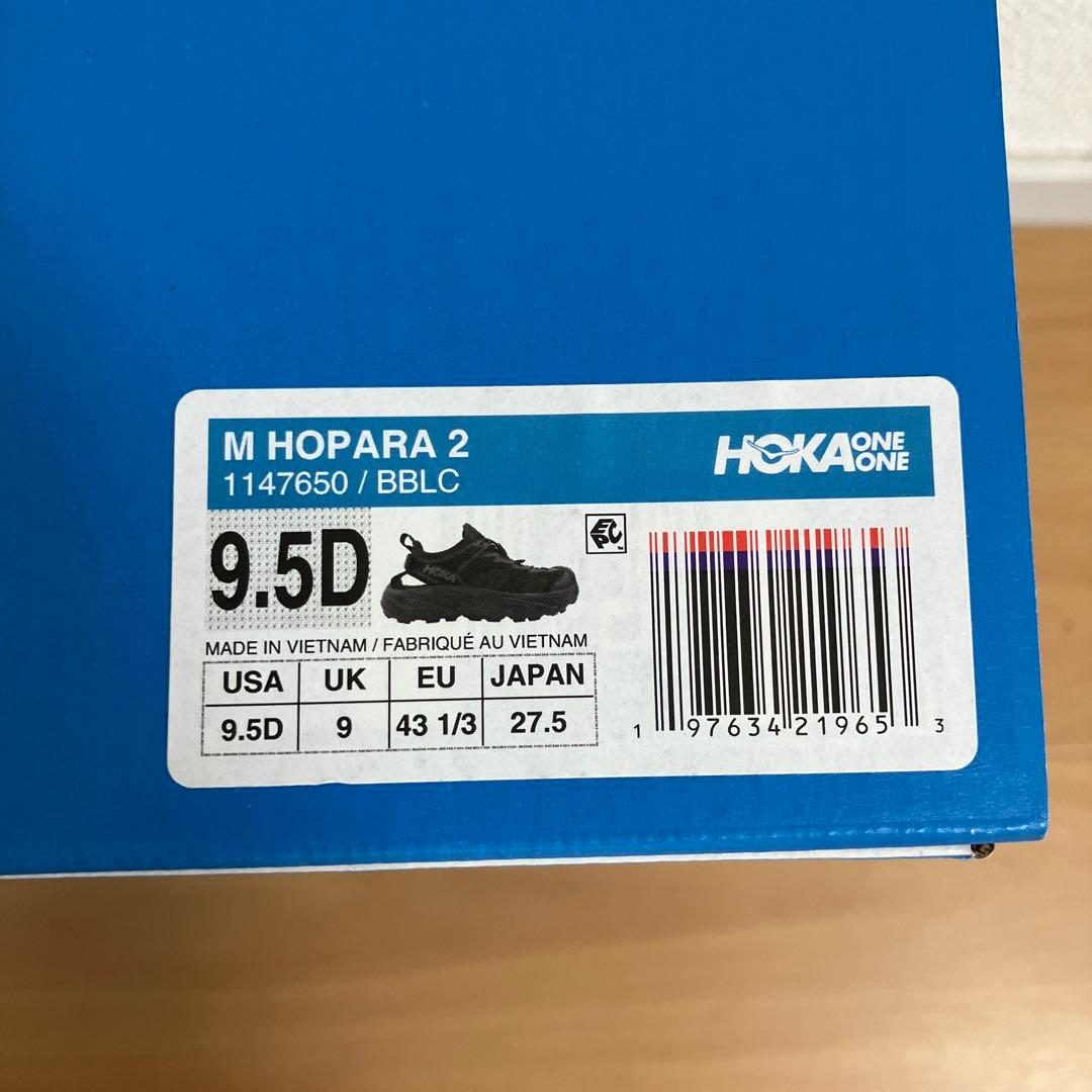 【未使用に近い】HOKA HOPARA2 ブラック