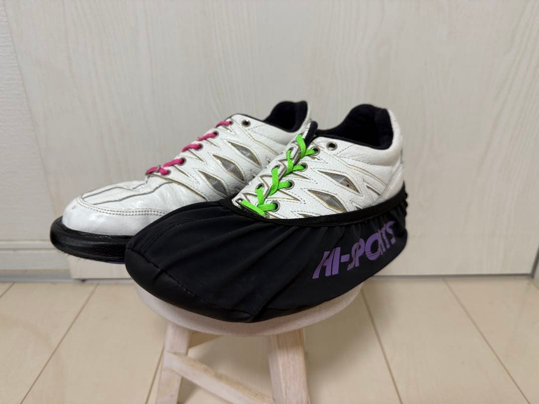 Hi-SP ボウリングシューズ ホワイト コアドロ EVO 25.5cm