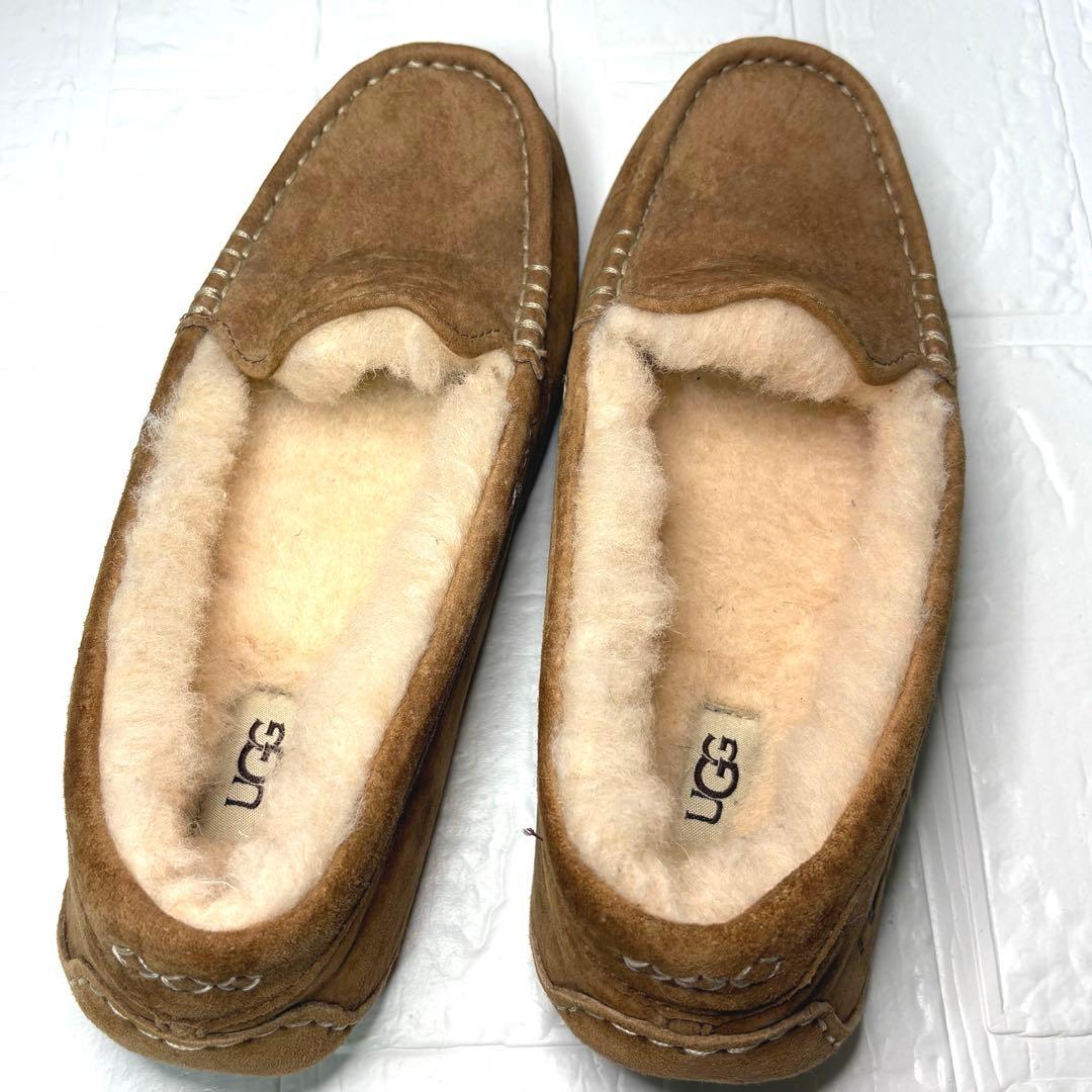 【１回のみ着用】UGG ✮モカシン アンスレー　 チェスナット　26