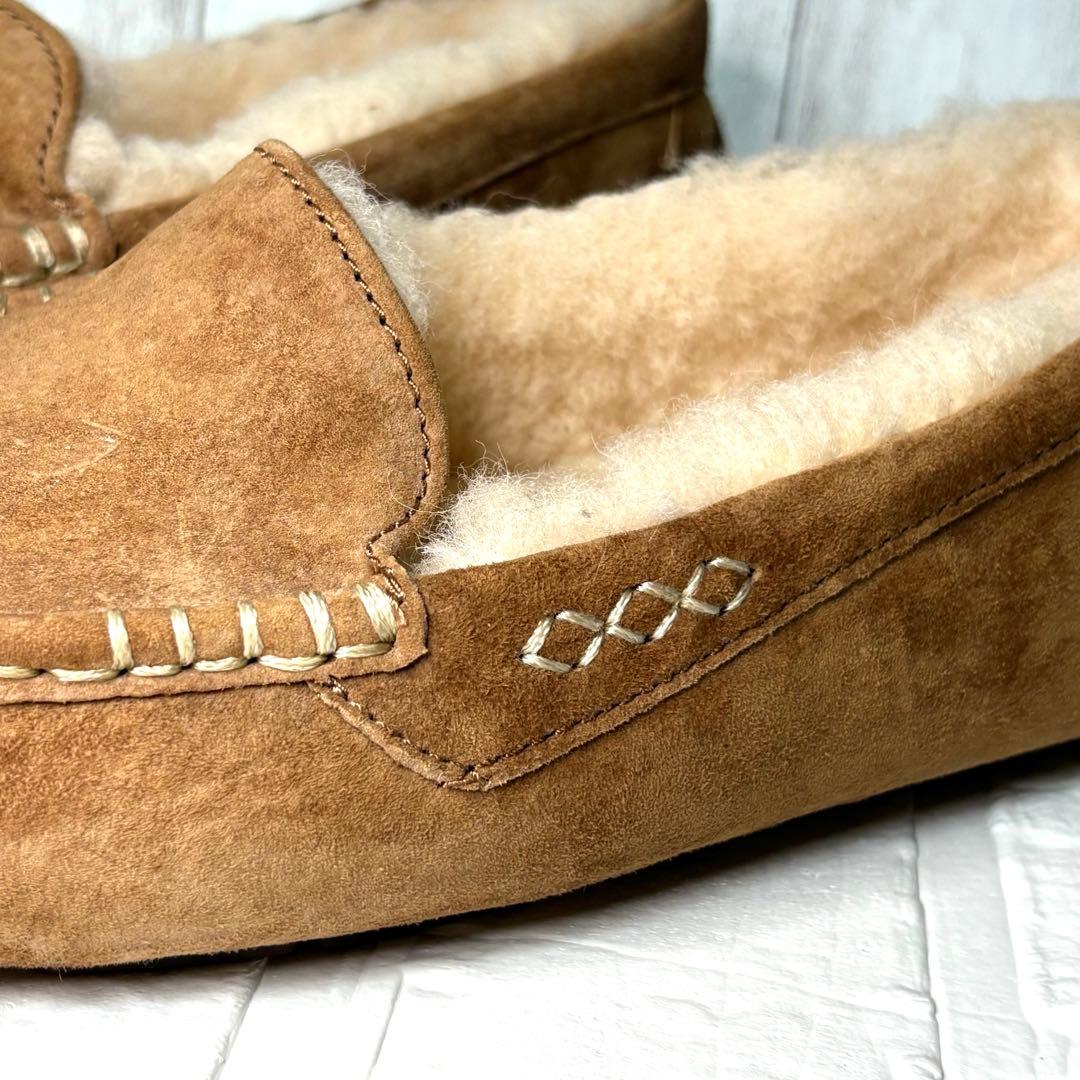 【１回のみ着用】UGG ✮モカシン アンスレー　 チェスナット　26
