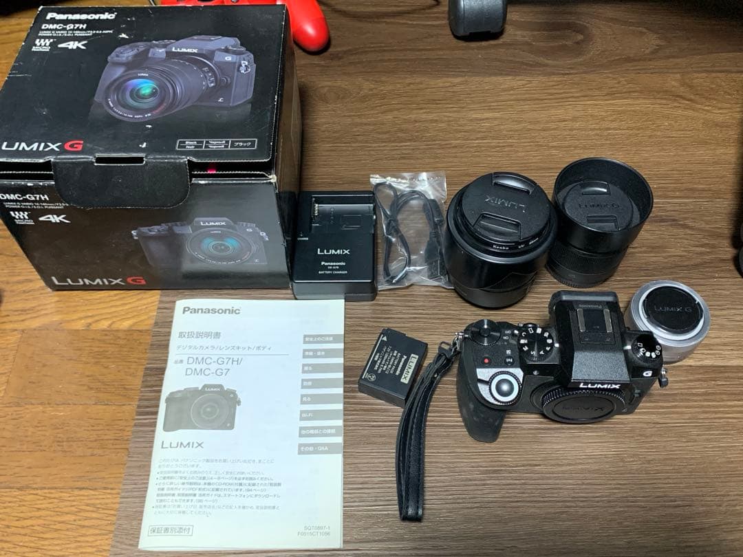 Panasonic LUMIX DMC-G7Hミラーレスとレンズ2本付き