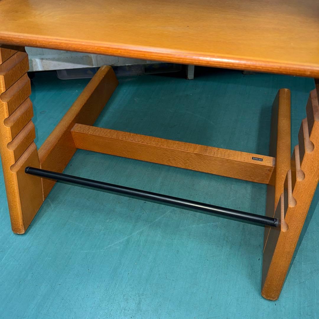 ストッケ　トリップトラップ　旧型　ガード付き　木製　チェア