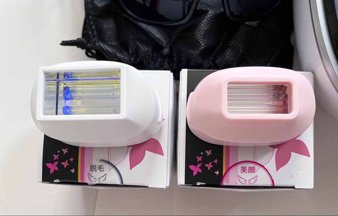 ke-non ケノン　脱毛器　美顔　パールホワイト　白　アタッチメントサングラス