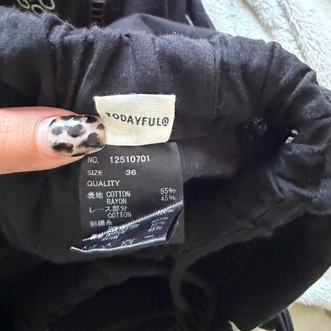 TODAYFUL Embroidery Patchwork パンツ 36