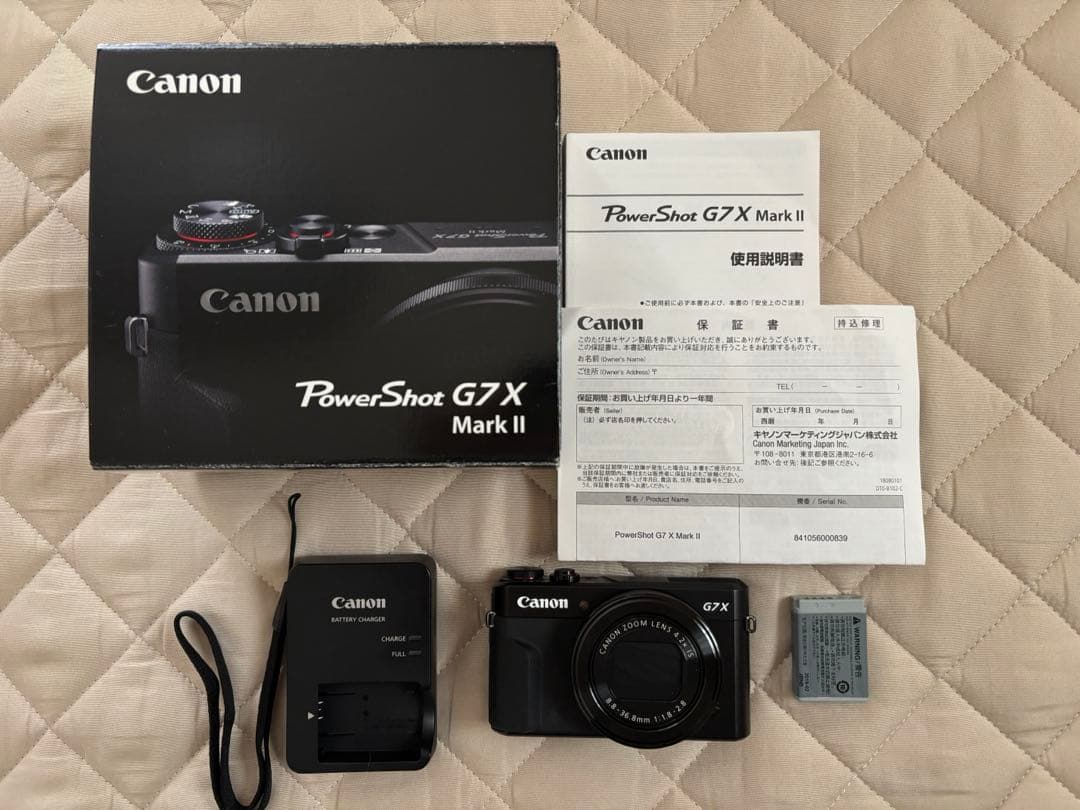 【美品完動品】Canon PowerShot G7 X Mark II 本体