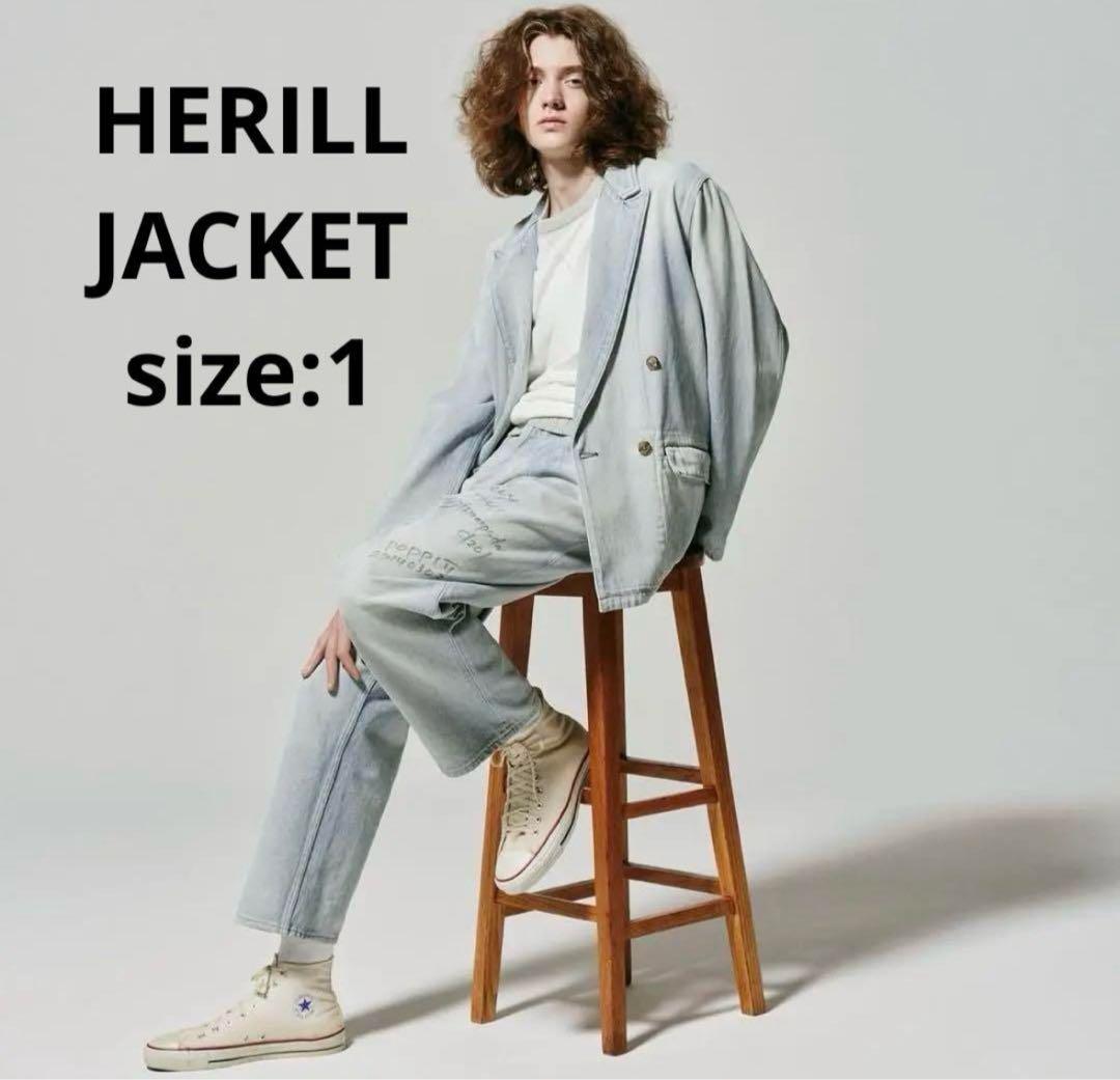 新品未使用HERILL HL Denim jacket LIGHT INDIGO