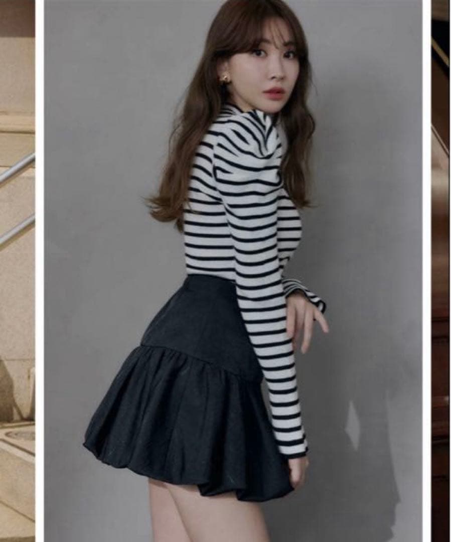 スカート Herlipto bubble mini skirt