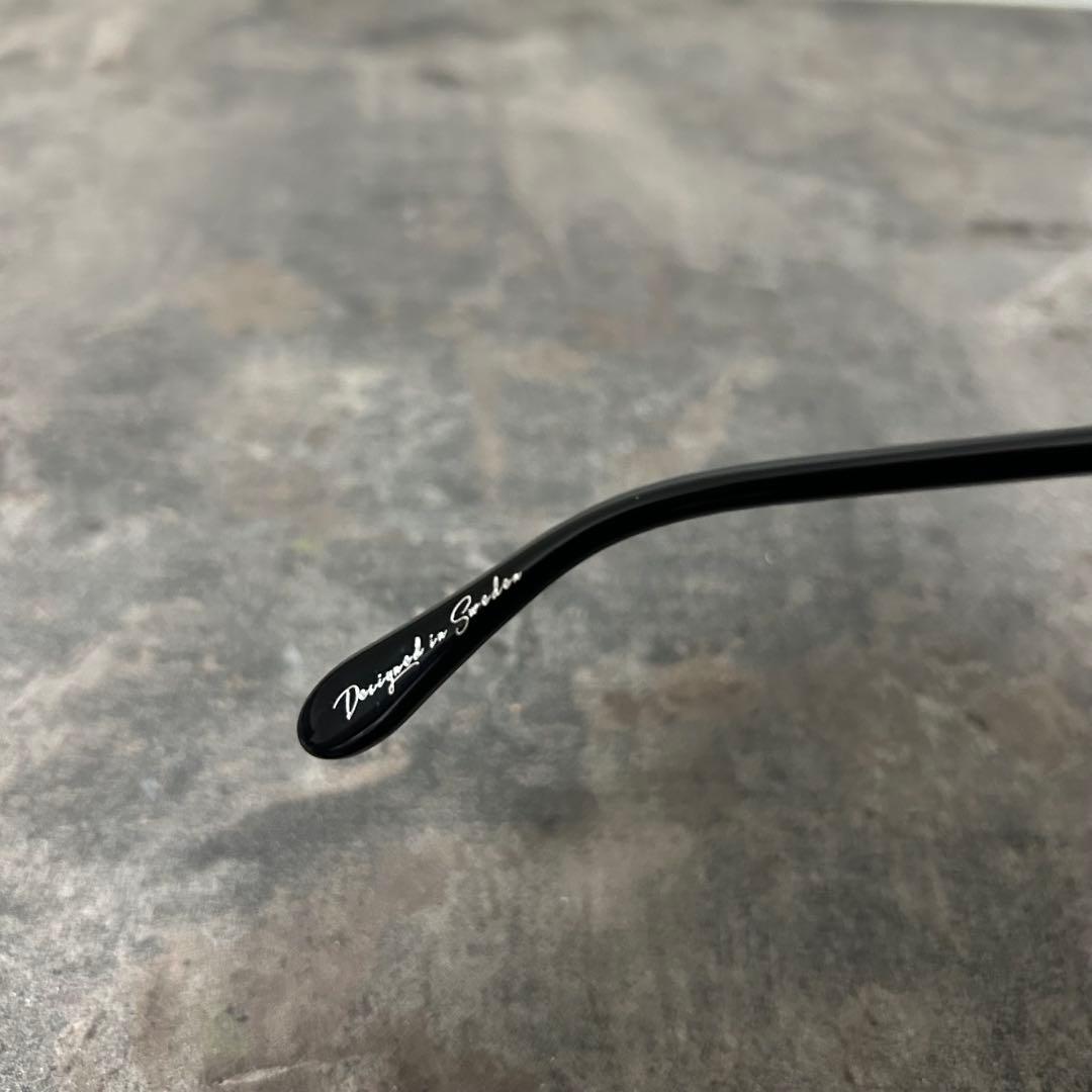 美品ChiMi チミ キャットアイ サングラス ブラック 006 BERRY 黒