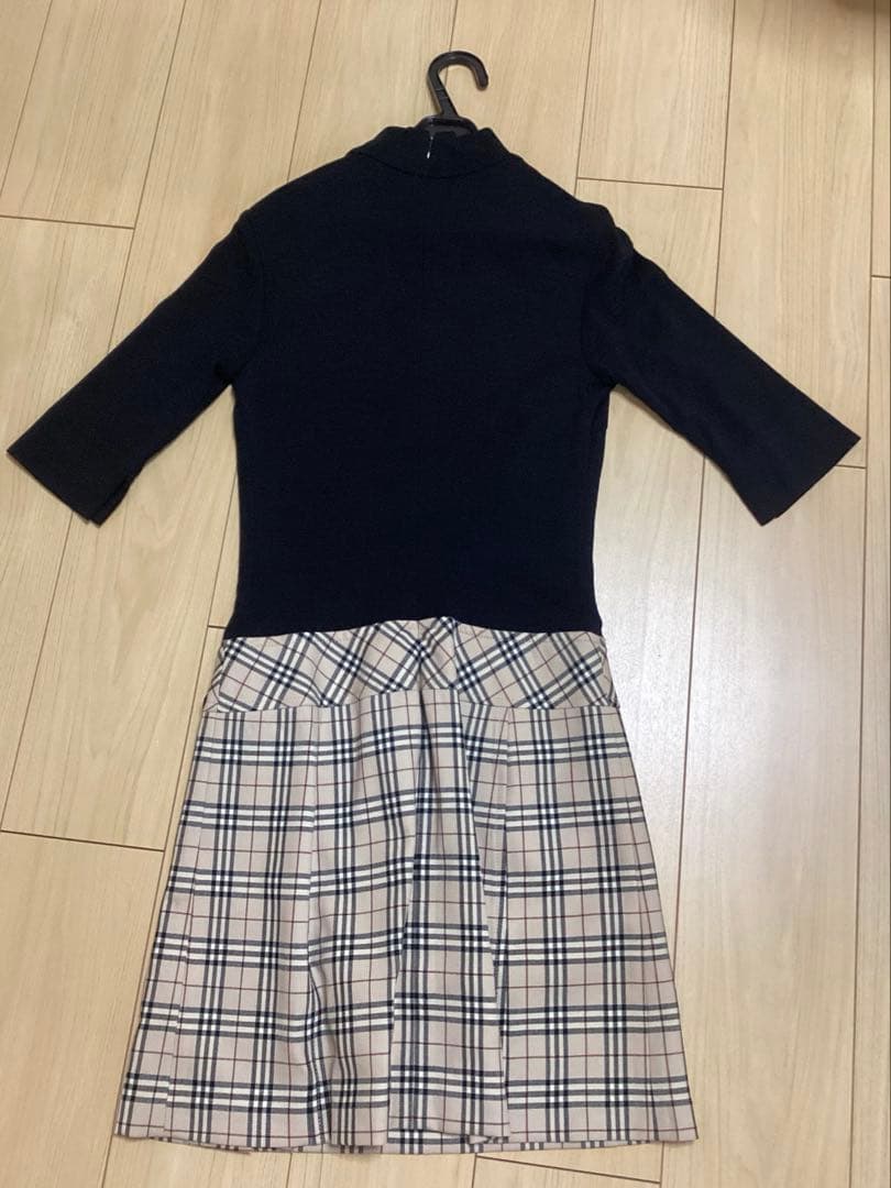希少 美品 バーバリーブルーレーベル ワンピース サイズ38