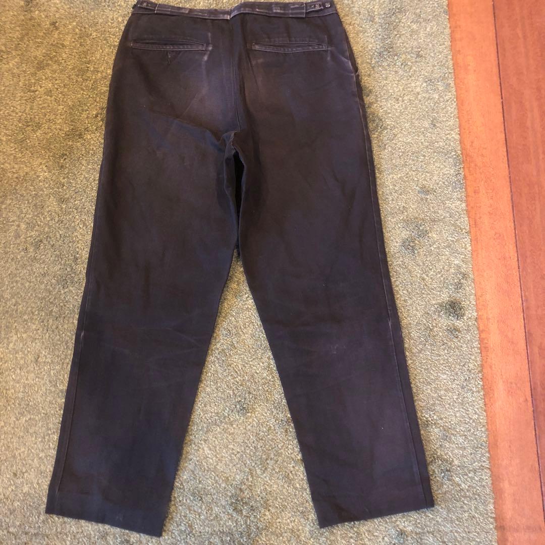 60s マックイーンパンツ フリスコ ブラック コットンチノ スタプレ