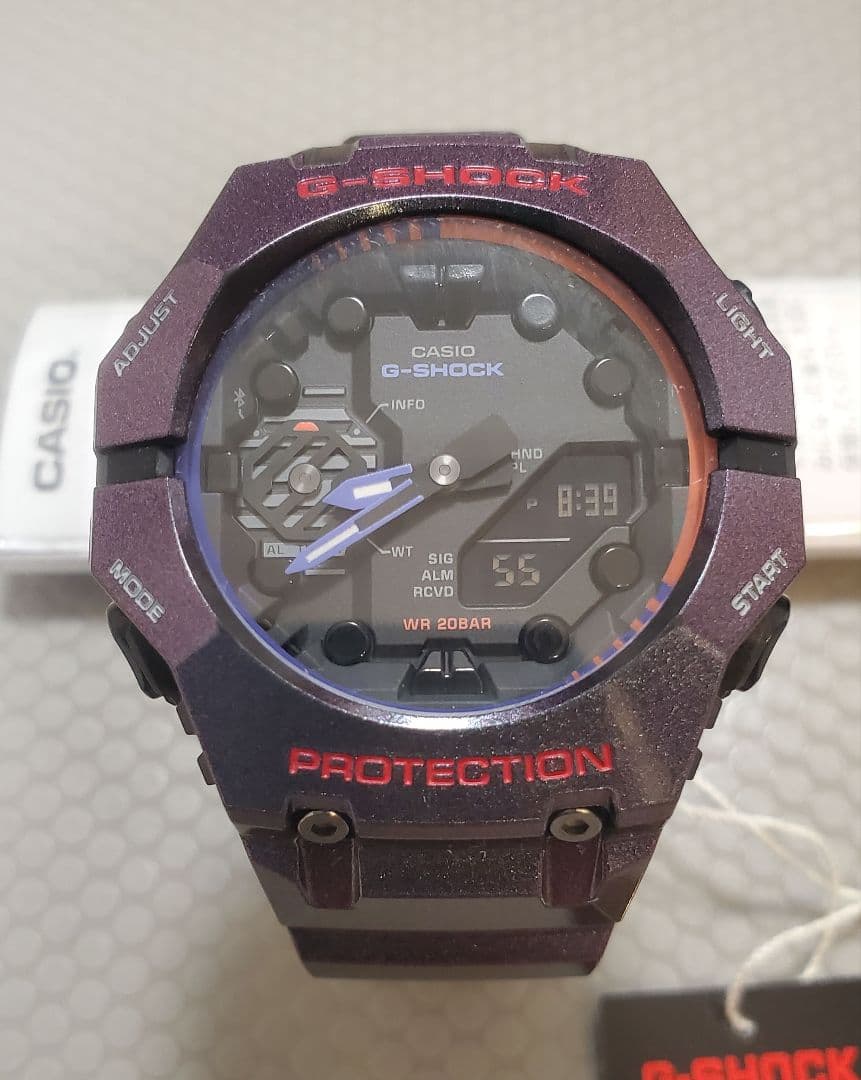 CASIO カシオ G-SHOCK GA-B001AH-6A　パープル　美品