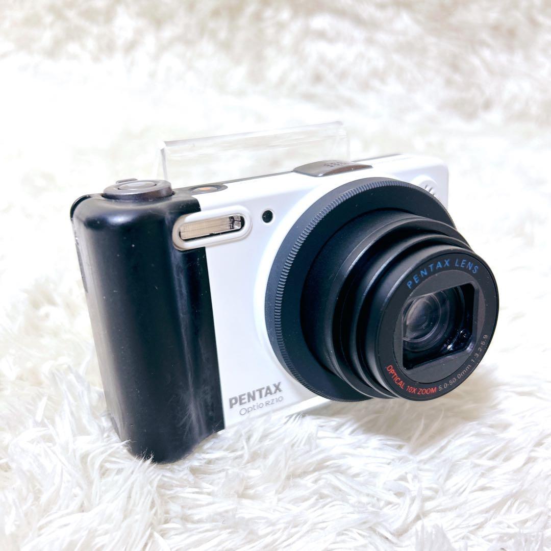 【可愛いコンデジ】PENTAX optio RZ10 ホワイト　動作確認済