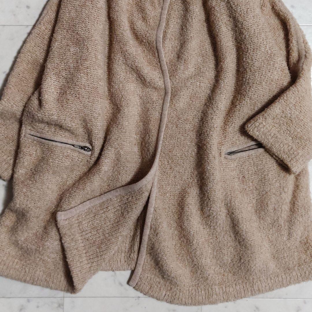 美品♪サイズL 3.1フィリップリム カシミヤメリノウール ブークレカーディガン