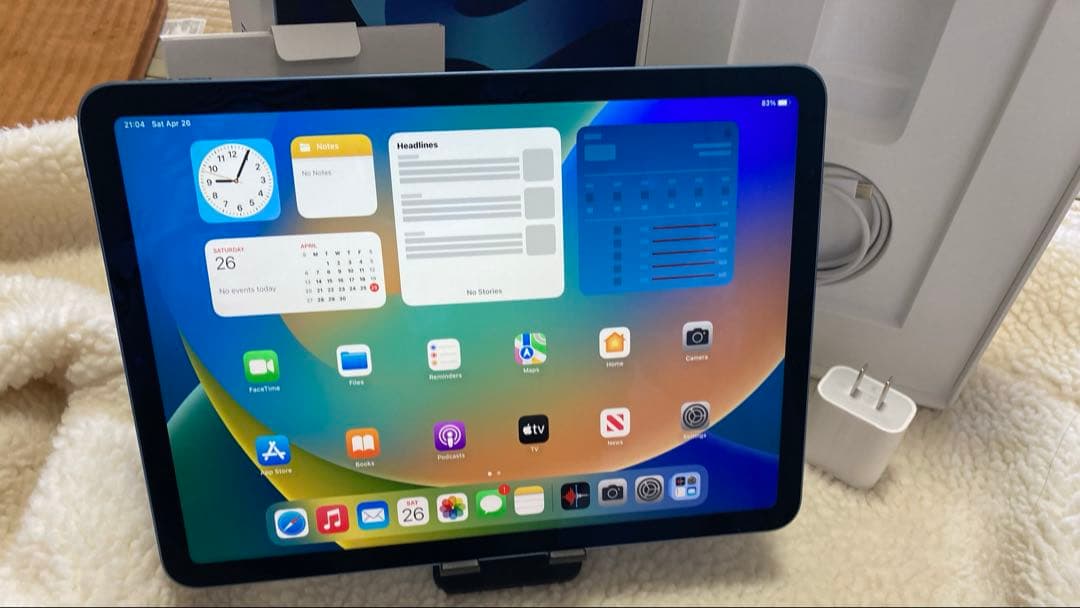 良品 iPad Air 第5世代 256GB バッテリー95% - 付属品完備