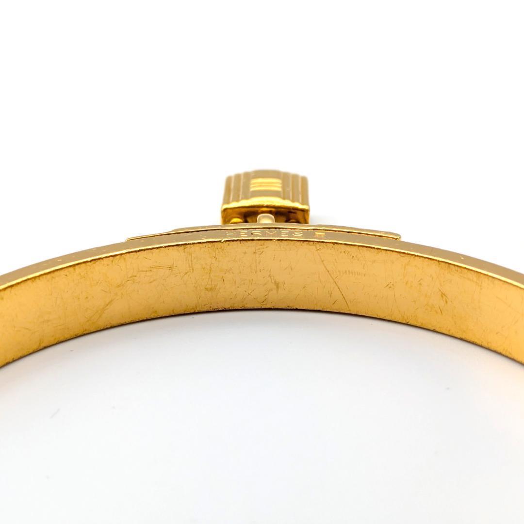 良品【HERMÈS／エルメス】 ケリー バングル カデナ ゴールド ブレスレット
