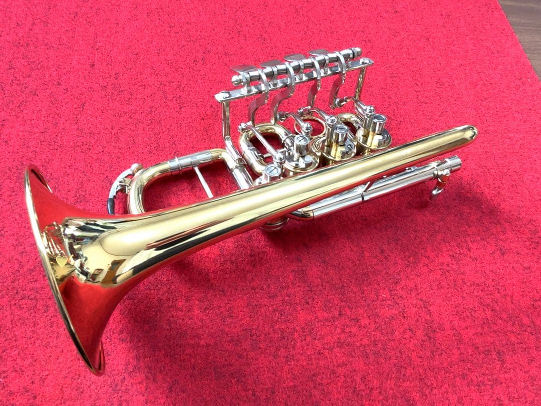 蓬*様 【目玉商品】ロータリーピッコロトランペット ほぼ未使用 中国製