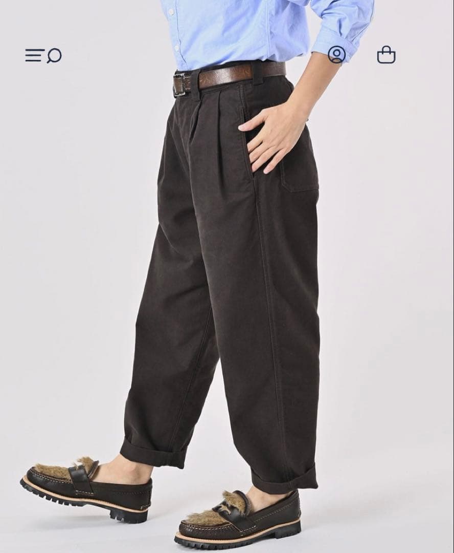 45R ペグトップパンツ