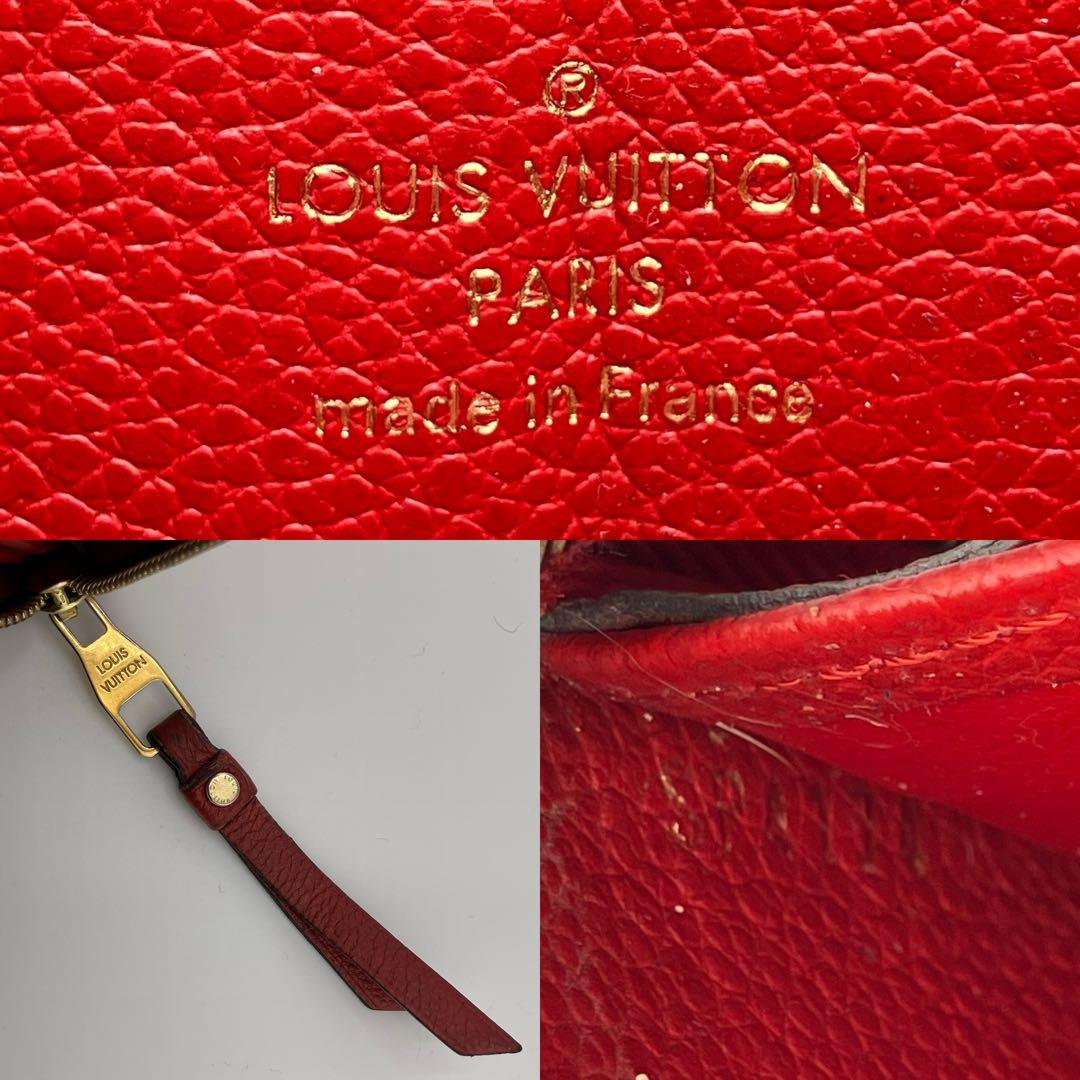 人気✨美品✨ルイヴィトン モノグラム アンプラント ジッピーウォレット 赤