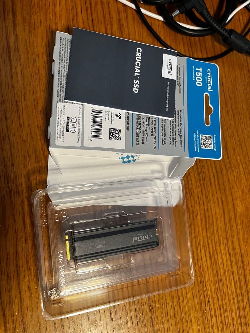 【開封済み】crucial T500 1TB PCIe Gen4 NVMe