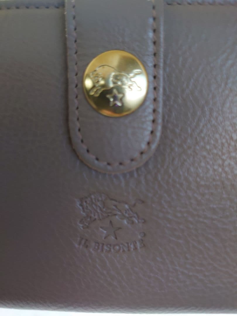 IL BISONTE イルビゾンテ レザー 二つ折り 長財布 美品 伊製
