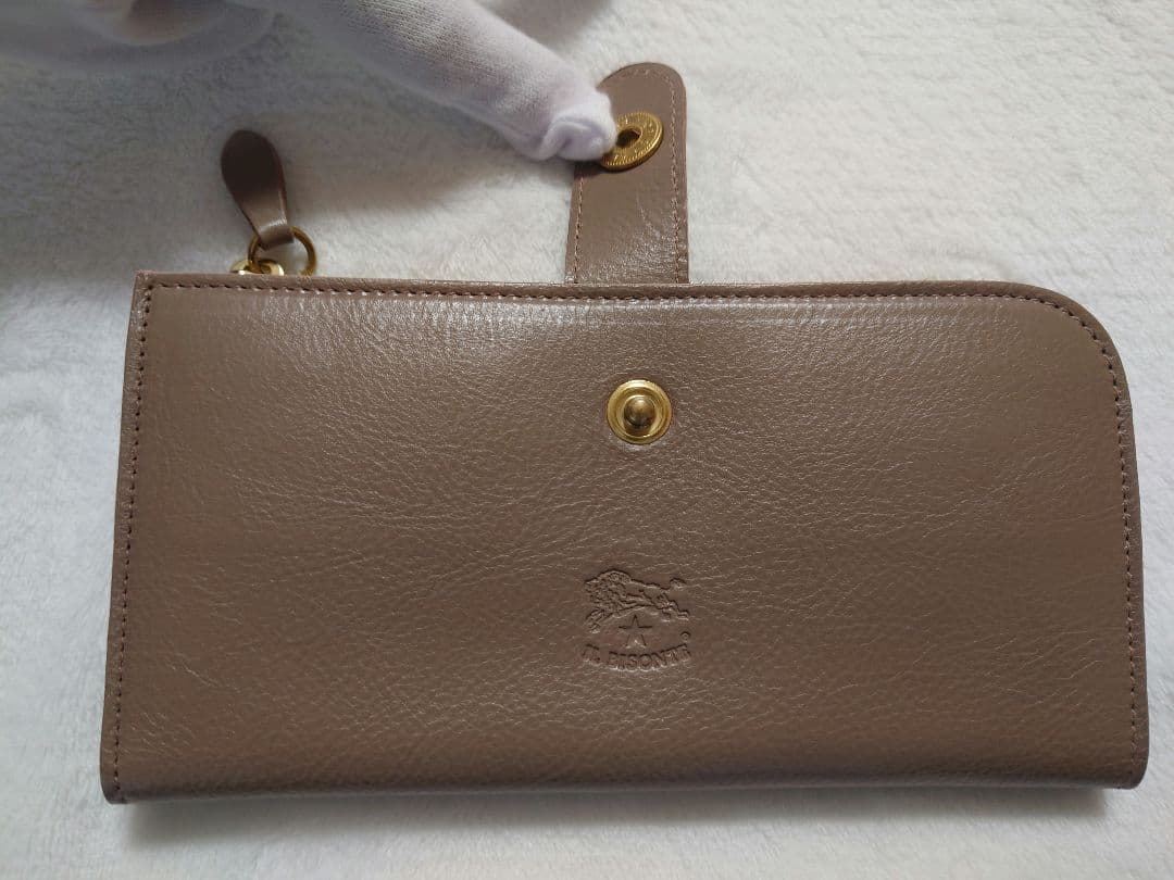 IL BISONTE イルビゾンテ レザー 二つ折り 長財布 美品 伊製