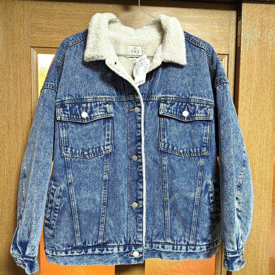 デニムボアジャケット　ボアジャケット　デニムジャケット　デニムボア