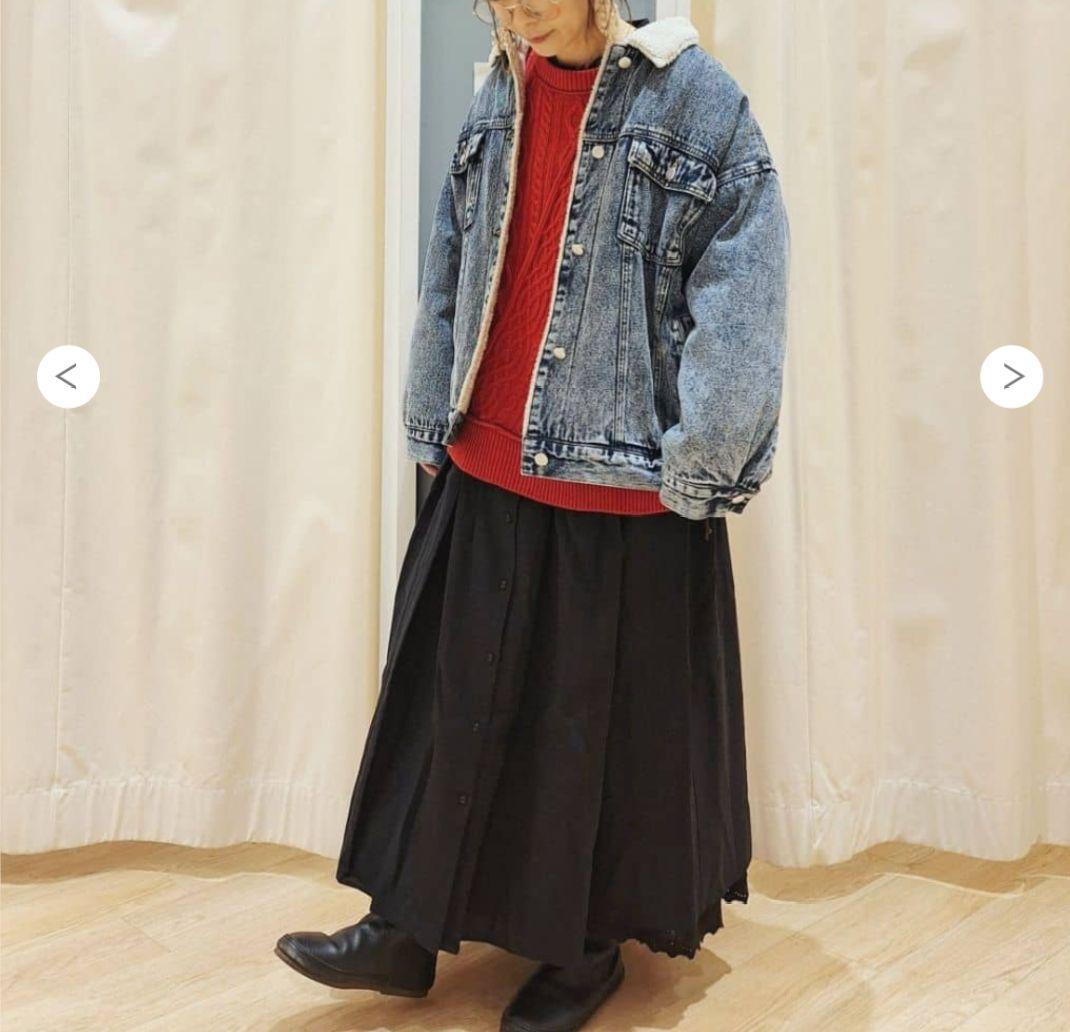 デニムボアジャケット　ボアジャケット　デニムジャケット　デニムボア