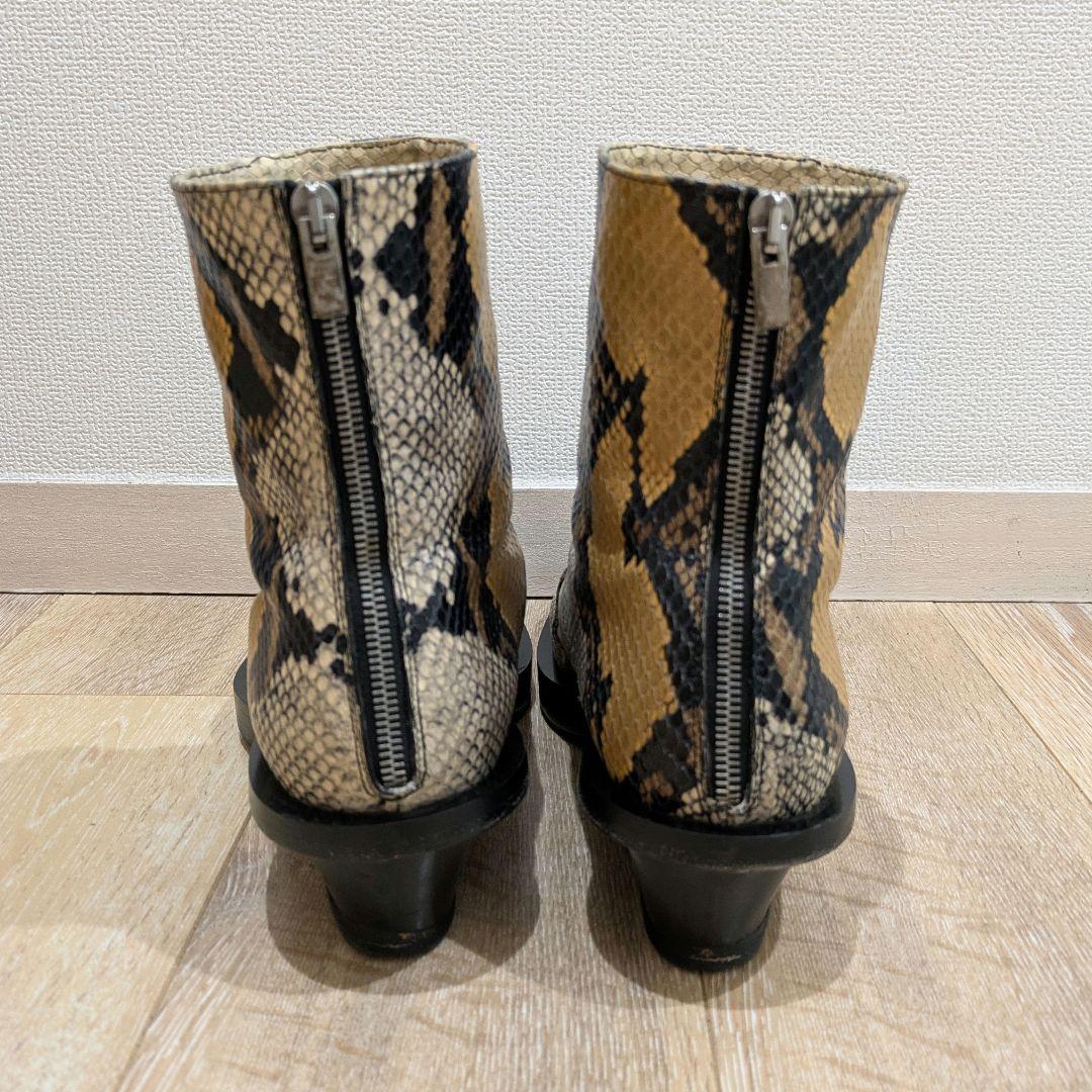 1017 ALYX 9SM パイソン型押し バッグジップ ブーツ size41