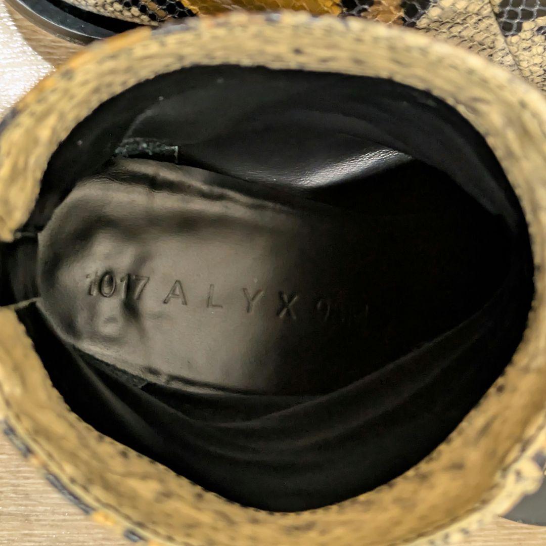 1017 ALYX 9SM パイソン型押し バッグジップ ブーツ size41
