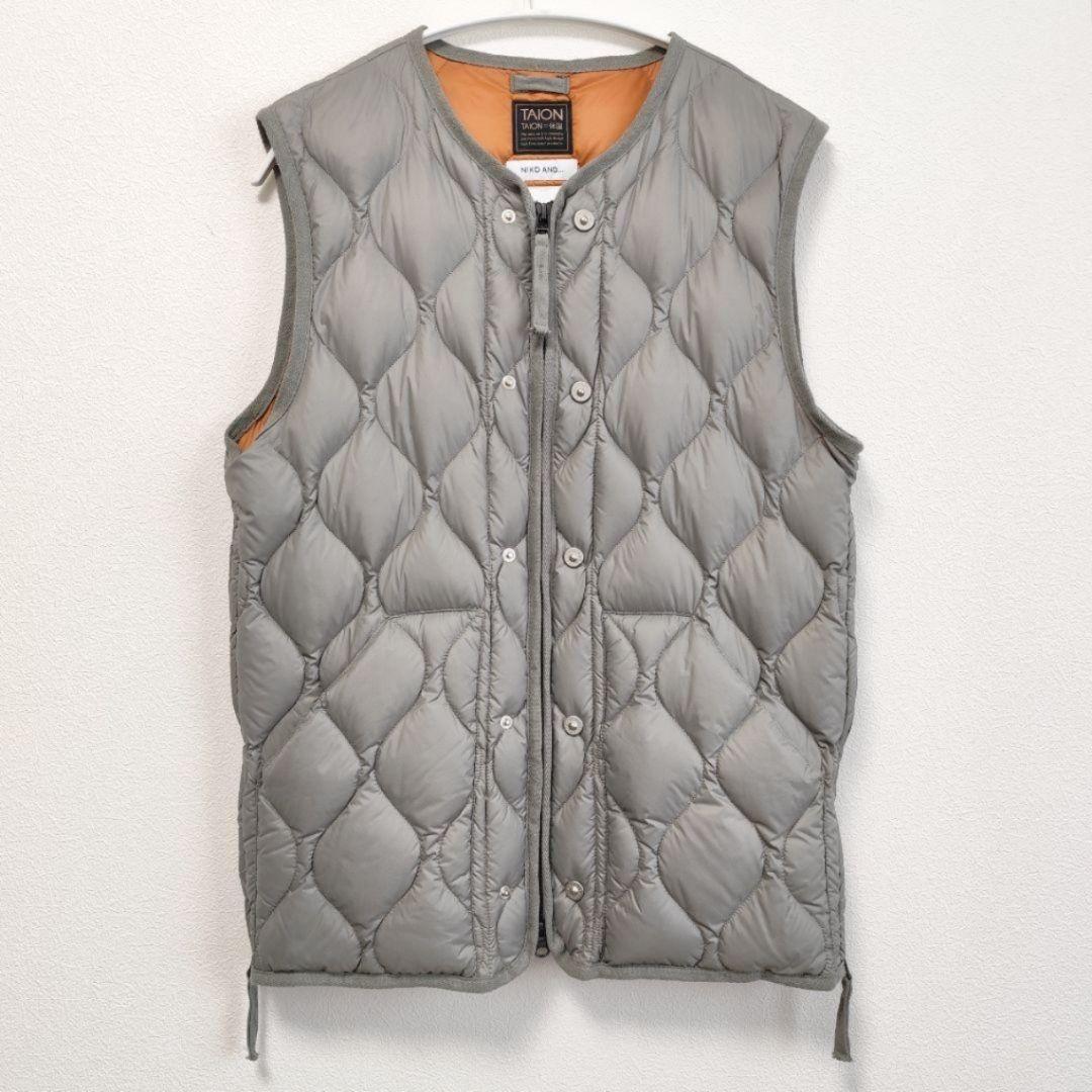 TAION　niko and...　別注ダウンベスト　ミリタリー　グリーン　M