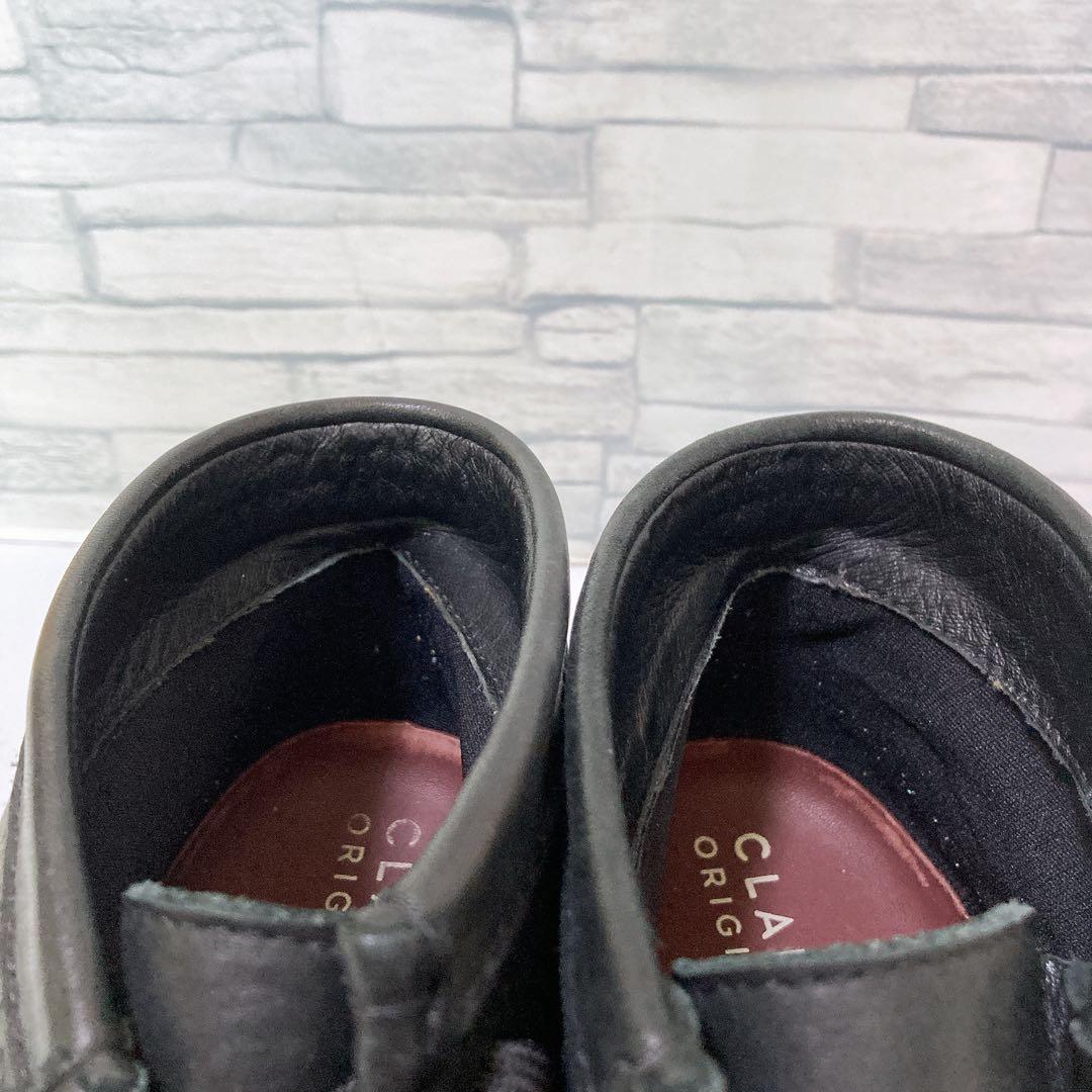 美品 クラークス ワラビーブーツ ゴアテックス 28 本革 防水 ビブラム 黒