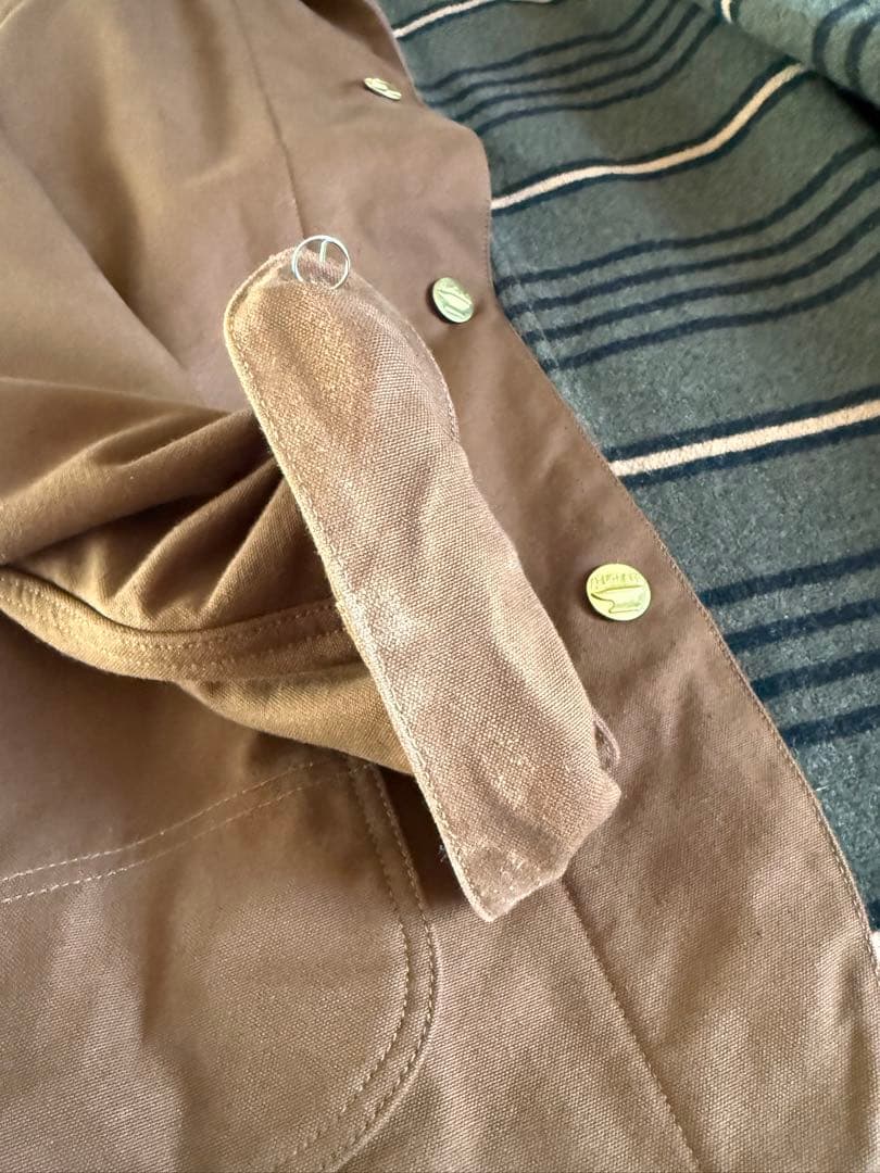 At Last ブラウンダック　カバーオール　ライナー付き