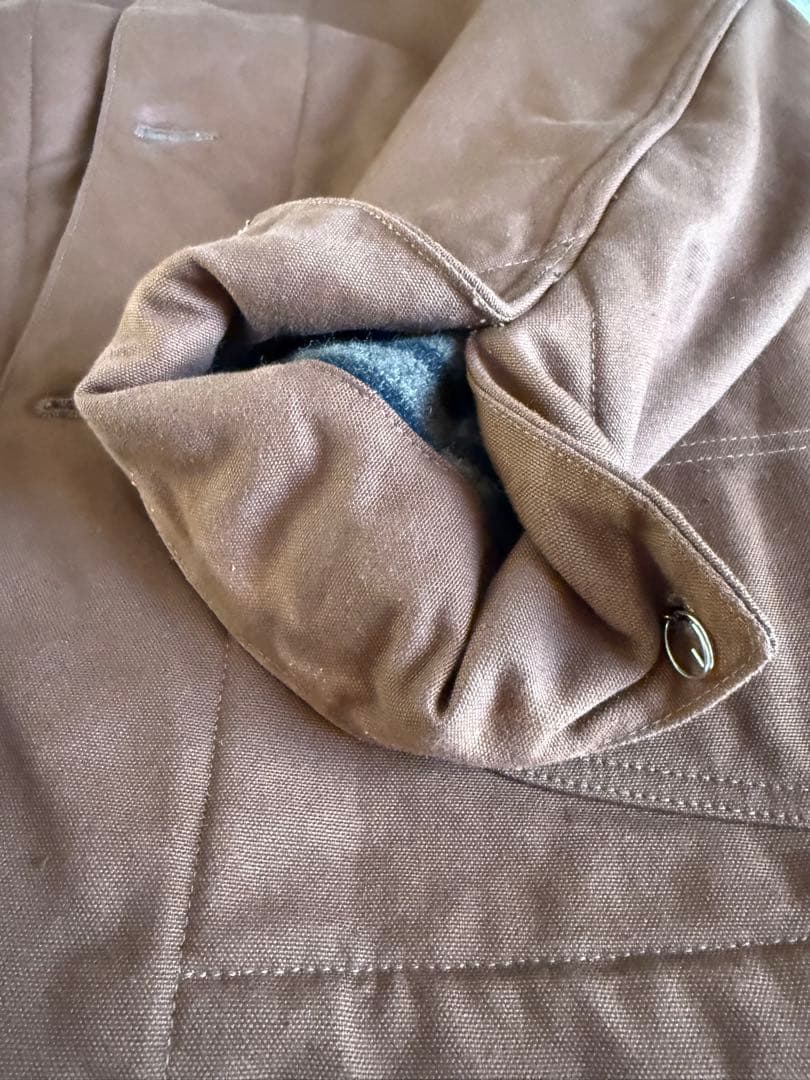 At Last ブラウンダック　カバーオール　ライナー付き