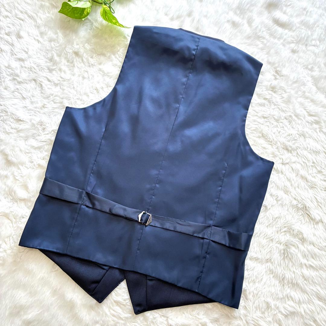 ONLY　スーツ　3ピース　カノニコ　高級生地　ネイビー　セットアップ