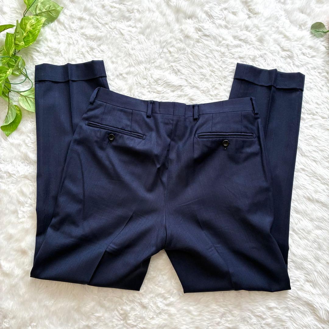 ONLY　スーツ　3ピース　カノニコ　高級生地　ネイビー　セットアップ