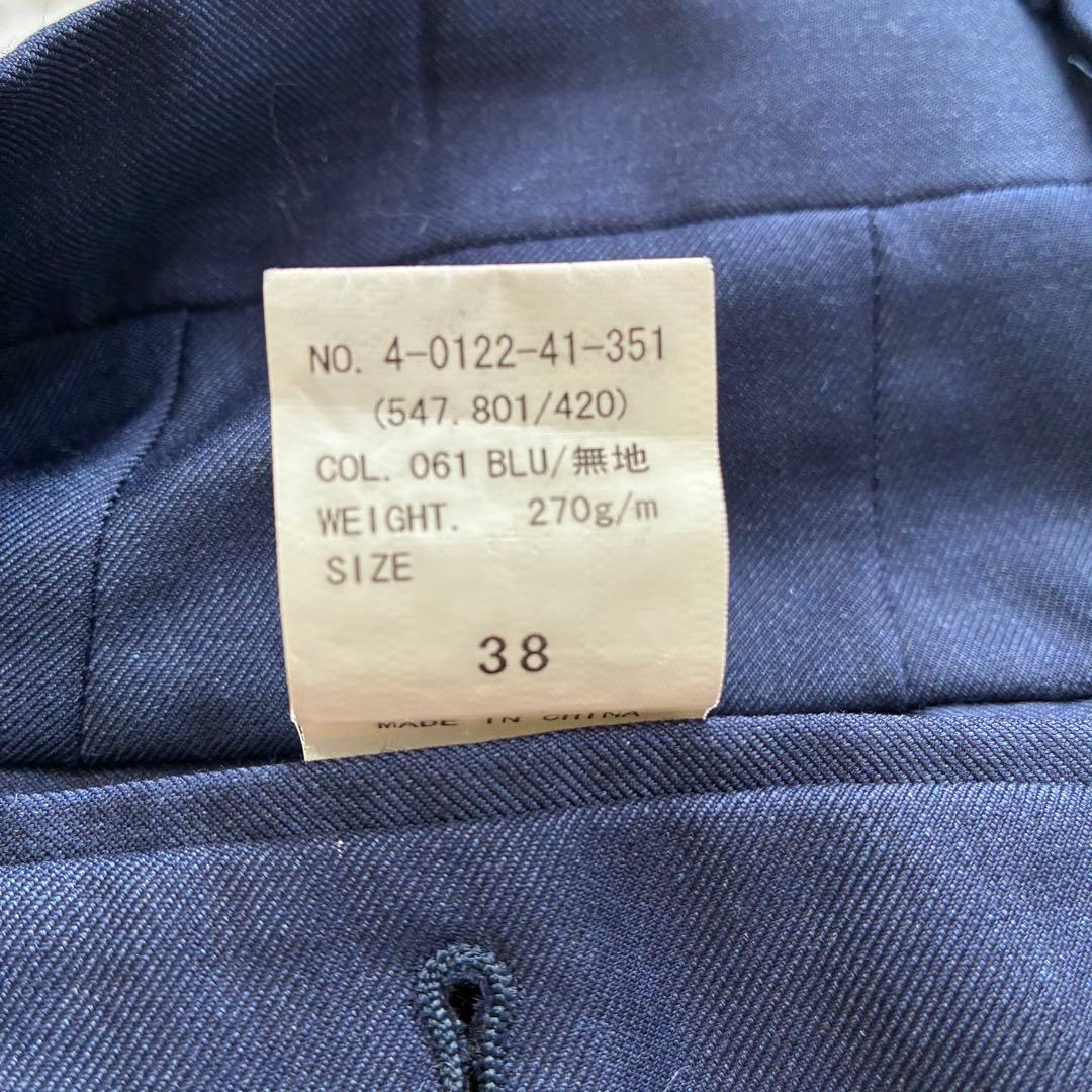 ONLY　スーツ　3ピース　カノニコ　高級生地　ネイビー　セットアップ